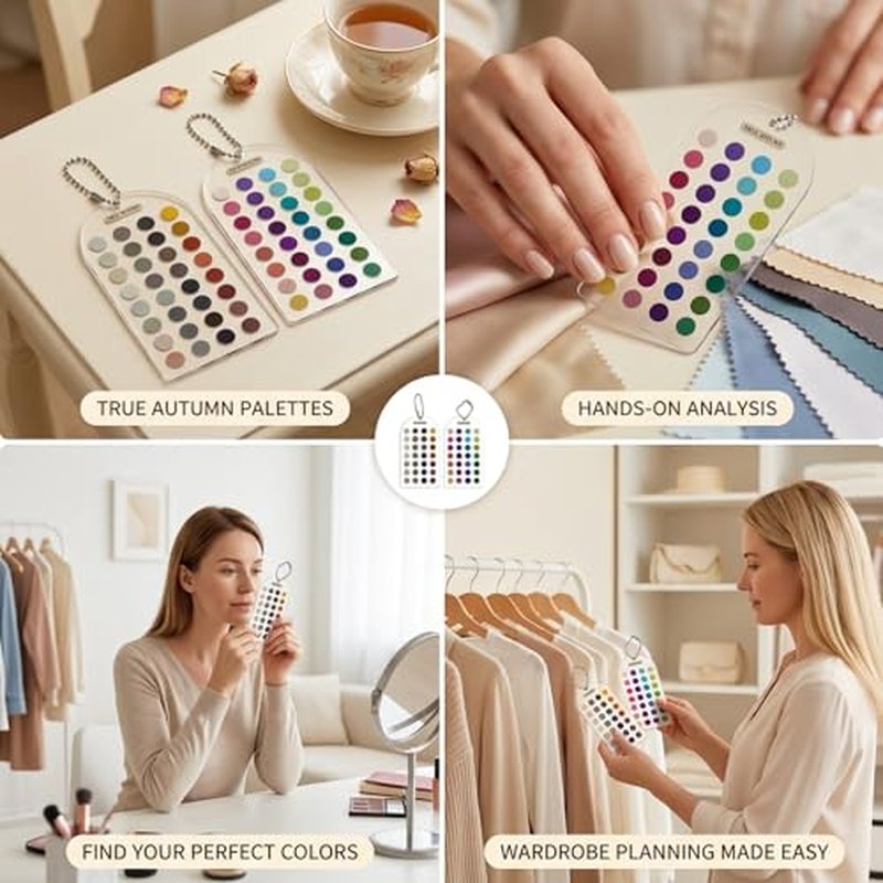 Soft Autumn Color Palette Cards - 12 Season Color Analysis Set