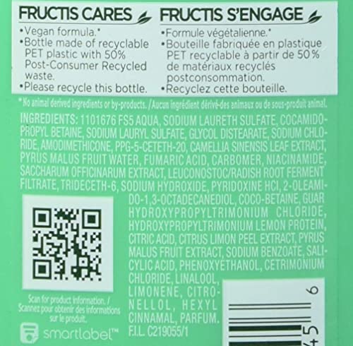 Garnier Fructis Grow Strong Shampoo, 33.8 Fl Oz, 1 Count (Packaging May Vary)