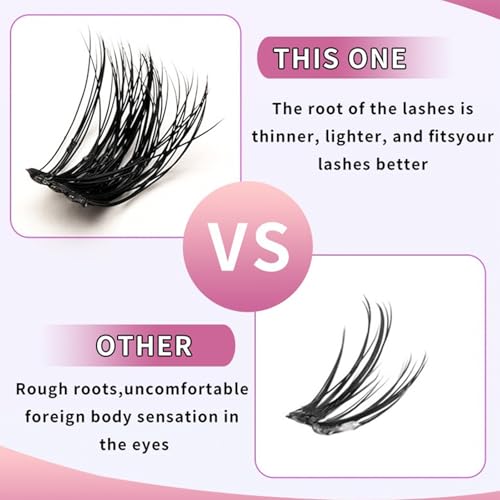 Eyelash Extension Kit 280pcs Cluster Lashes 9-15mm Mixed