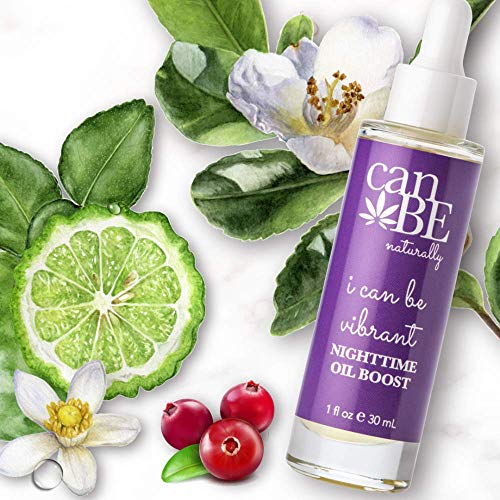 I Can Be Vibrant Night Time Oil Boost, Facial Oil Serum w/Hemp Seed Oil & Cranberry Extract, Nourishing Face Oil for All Skin Types, Parabens, Sulfate & Phthalate Free (1 fl oz)