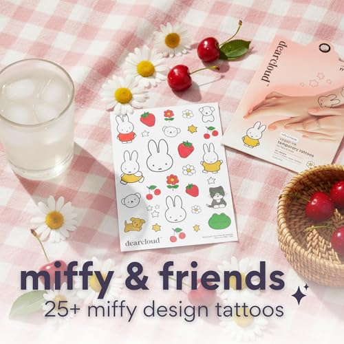 Miffy & Friends Temporary Tattoos – 20+ Designs, Vegan Ink