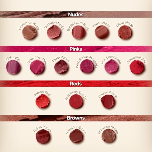 Mamaearth Moisture Matte Lipstick (01 - Carnation Nude) | Infused with Vitamin E | 12-Hour Long Stay & 8-Hour Moisture Lock | Cruelty-Free & Smudge-Proof | 0.07 Oz/2g