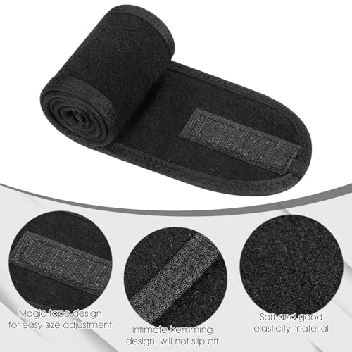 Obeoby 4 Pack Soft Water-Absorbing Spa Facial Headbands for Women, Adjustable Hair Wraps