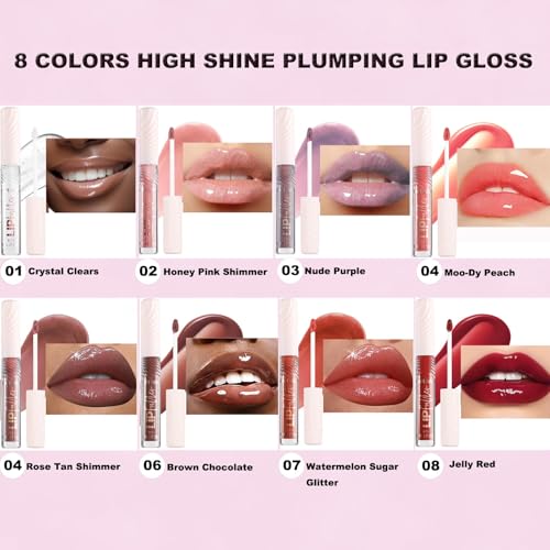 Nude Purple Tinted Lip Gloss with Plumping Moisturizer