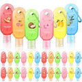 24 Pack Scented Hand Sanitizer Keychain - 1 oz Bulk Travel Size