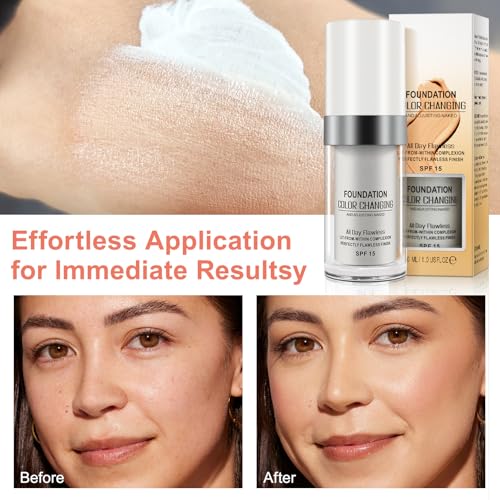 Colour Changing Foundation with SPF 15 - Waterproof Liquid Makeup