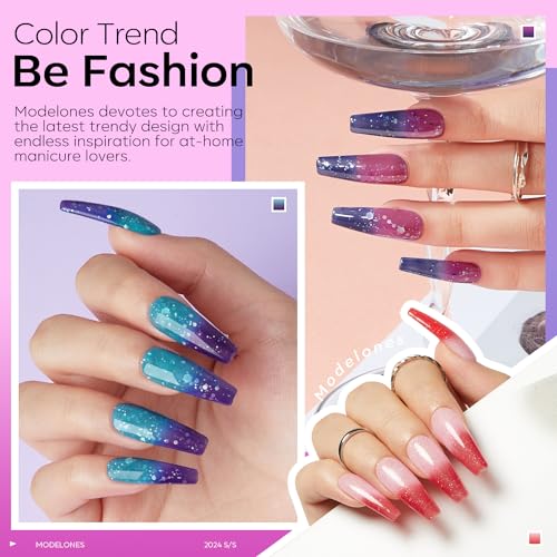 modelones Color Changing Gel Nail Polish Gel Nail Polish Top Coat