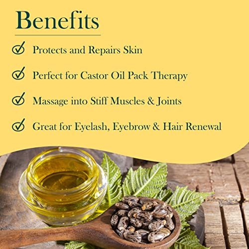 Baar Organic Castor Oil - Gallon - Palma Christos® Brand - Hexane FREE! Cold Pressed! Many castor oil uses! Castor oil for Hair, Eyelashes, Eyebrows, Skin, Eliminations. A Healing Oil! Guaranteed