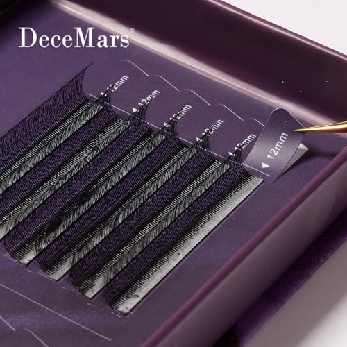 DeceMars 5D Layered Eyelash Extensions 13mm C Curl 0.07mm