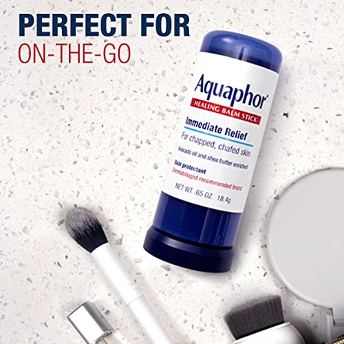 Aquaphor Healing Balm Stick - Moisturizing Skin Protectant, 0.65 oz