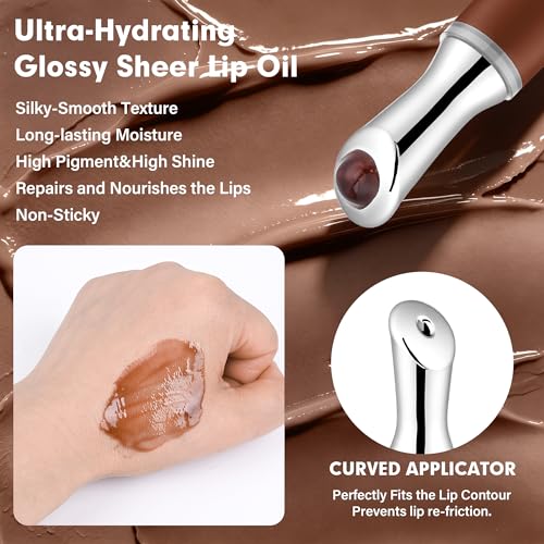 Hydrating Lip Oil with Jojoba & Shea Butter – 2 Pack