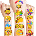 96 Taco Temporary Tattoos for Kids - Fiesta Party Favors