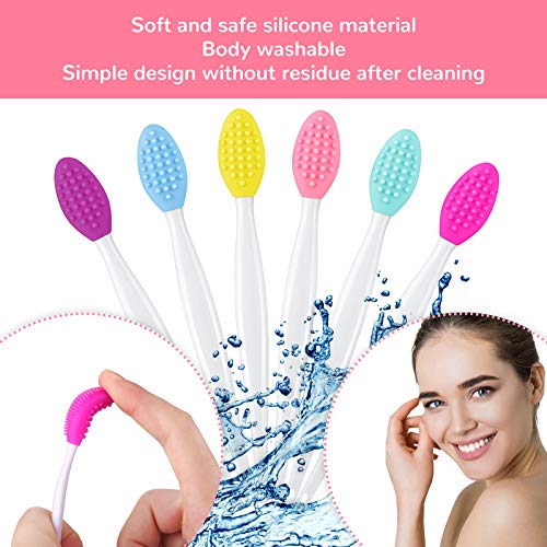 Silicone Lip Scrub Brush 24-Pack with Storage Box