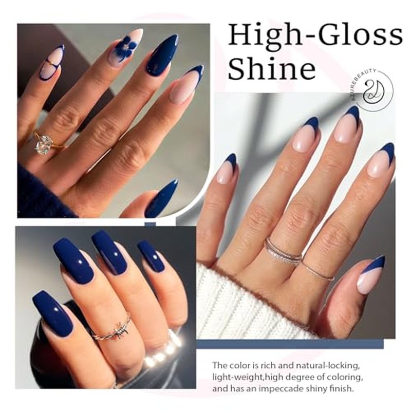 Royal Navy Blue Gel Nail Polish 18ml - High Gloss UV/LED
