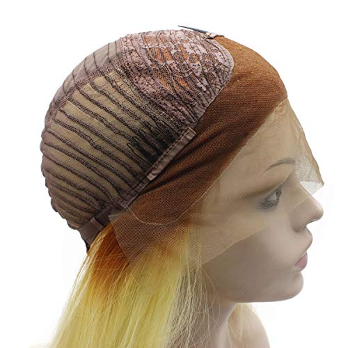 MX Angel Ombre Blonde Lace Front Synthetic Wig Long Curly Hair