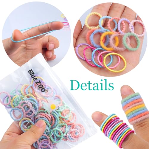 300Pcs Elastic Hair Bands for Kids & Women, No Damage
