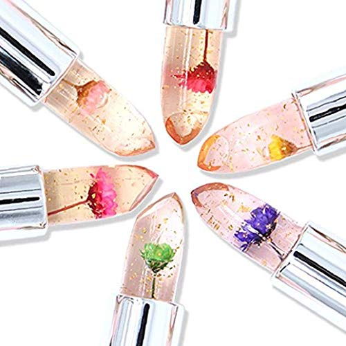 Crystal Flower Jelly Lipstick Set - 6 Pcs Temperature Change