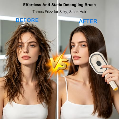 Electric Spray Air Cushion Massage Comb with Detangler