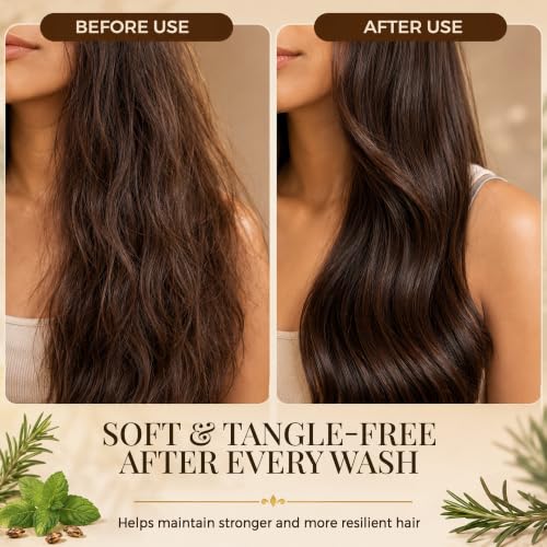 Castor Oil Shampoo & Conditioner Set for Hair Growth - 16 fl oz