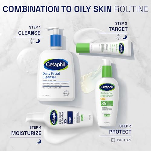Cetaphil Night Cream Face Moisturizer with Hyaluronic Acid – 3oz (Pack of 1)