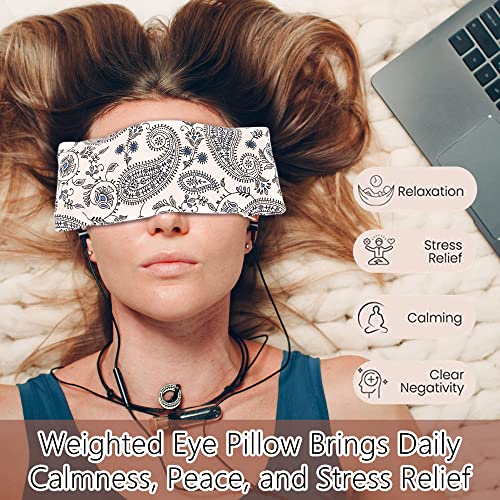 Lavender Weighted Eye Pillow for Sleep & Headache Relief