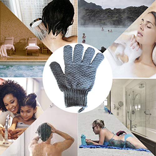 Exfoliating Bath Gloves - 4 Pack Extended Scrubbing Mitts