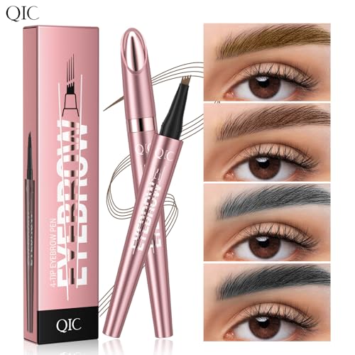 Waterproof Microblade Eyebrow Pen - 4 Tip for Natural Brows