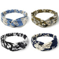 Women’s Elastic Knotted Headbands - Non-Slip Boho Hair Accessories, 8-Pack