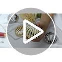 Gold Seashell Compact Mirror - Metal Pocket Handheld Makeup Mirror