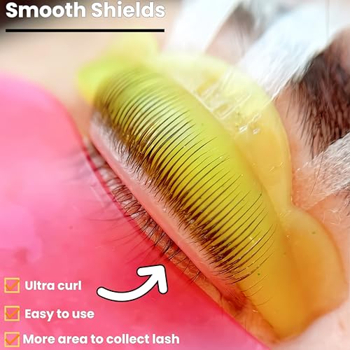 Lash Lift Shields C Curl - 6 Sizes Silicone Pads (Gold & Pink)
