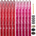 Hair Tinsel Kit 20 Colors with Tools & Beads | 4650 Strands