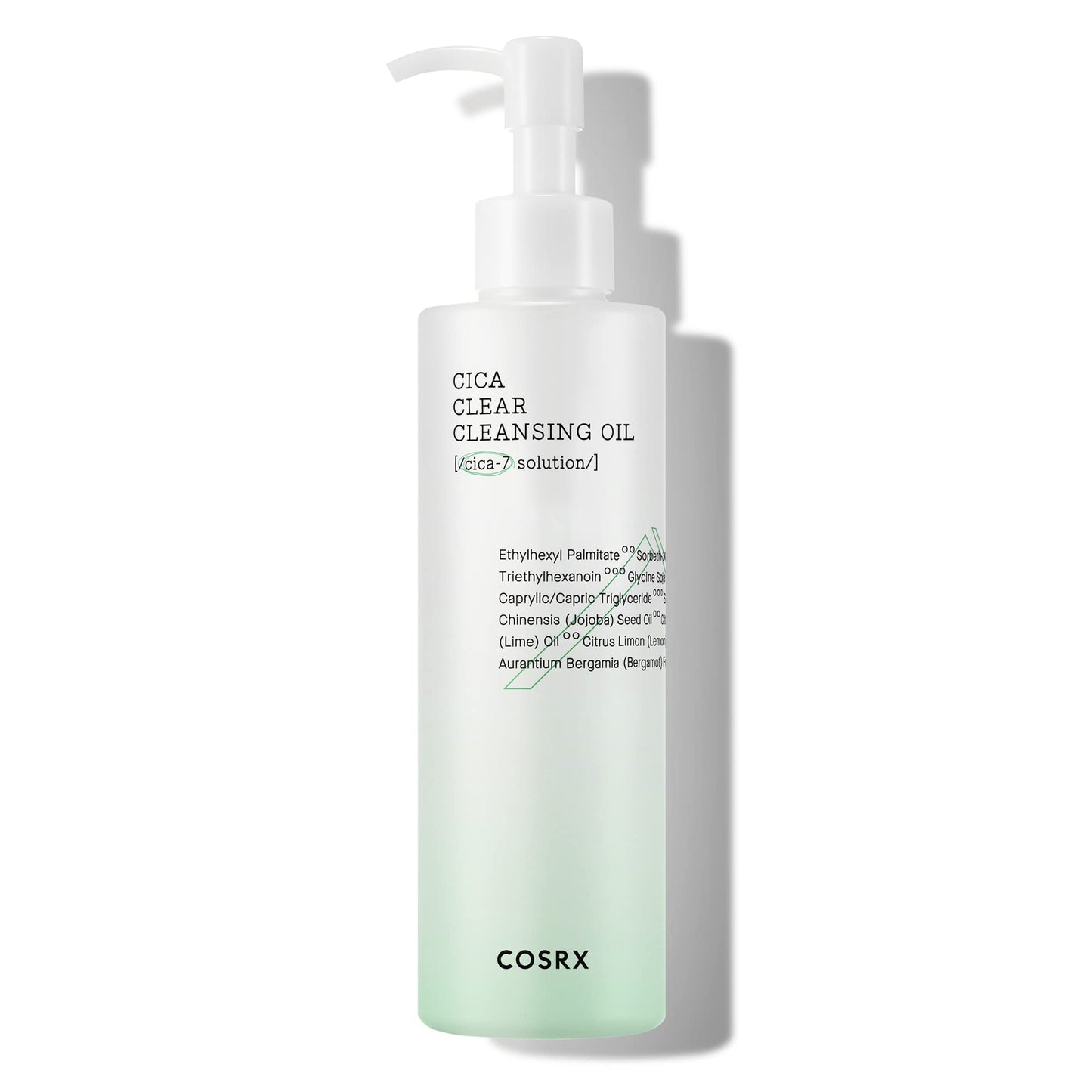 COSRX Pure Fit Cica Cleansing Oil, 6.76 fl. oz / 200ml | Light Weight Oil Purifying Centella for Sensitive Skin | CICA-7 Complex, Jojoba seed oil