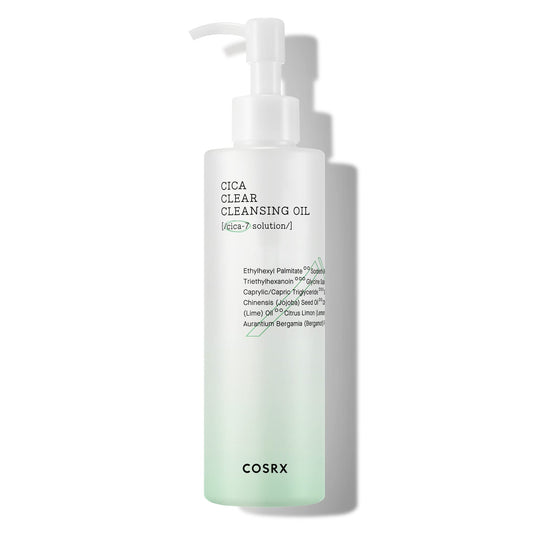 COSRX Pure Fit Cica Cleansing Oil, 6.76 fl. oz / 200ml | Light Weight Oil Purifying Centella for Sensitive Skin | CICA-7 Complex, Jojoba seed oil