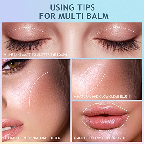 Glimmer Lip Balm 2Pcs Set Shimmer Hydrating Glitter Lipstick