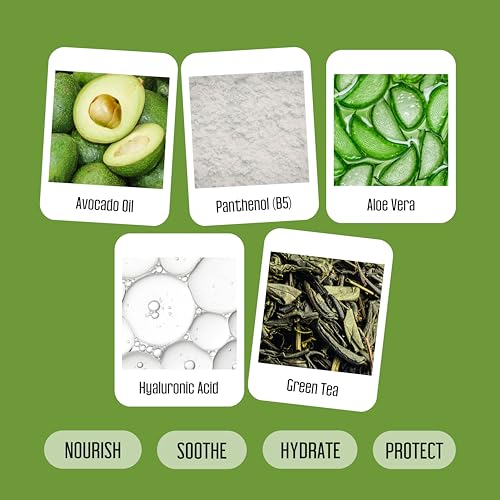 100 Biodegradable Avocado Eyelid Wipes for Gentle Cleansing