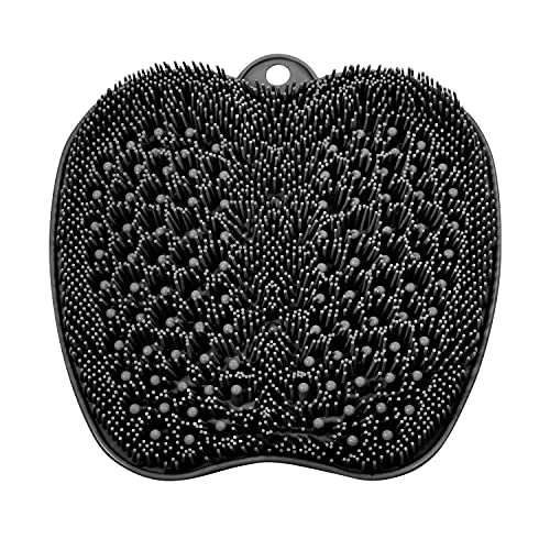 BESKAR Shower Foot Scrubber Mat with Non-Slip Suction Cups