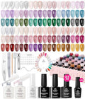 Beetles 36 Colors Jelly Gel Nail Polish Set with Top Coats