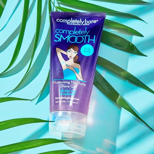 Moisturizing No-Bump Shave Gel with Aloe Vera & Jojoba Oil - 6 Fl Oz - Completely Bare Variation of THIS Listing