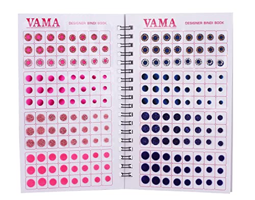 Multicolor Crystal Diamond Bindi Sticker Booklet - 948 Fancy Designs