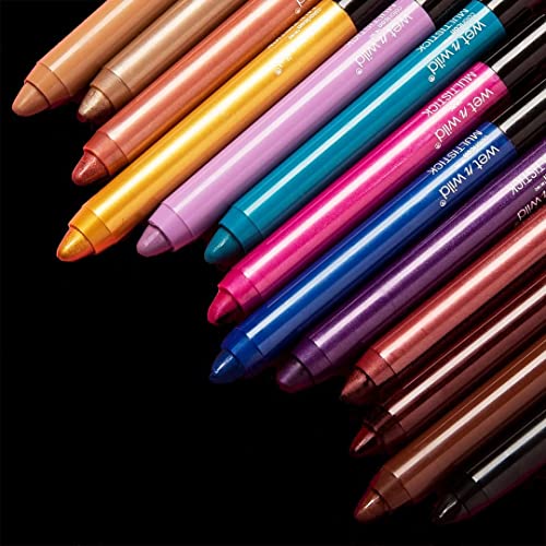 wet n wild Color Icon Cream Eyeliner Eyeshadow Multi-Stick, Moisturizing, Nourishing Velvety Cream-to-Powder Buildable & Blendable Formula, Cruelty-Free & Vegan - Born To Flirt