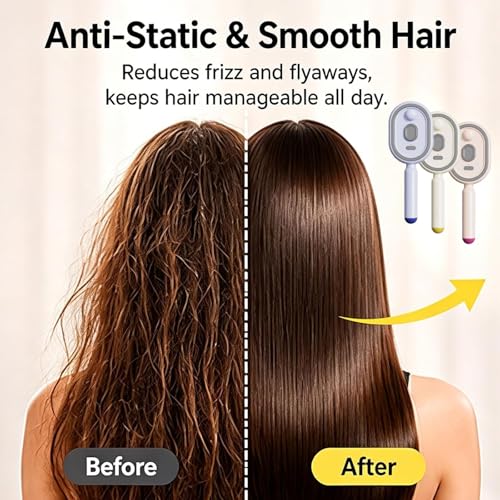 Rechargeable Electric Spray Hair Detangler Brush for Frizz Control
