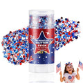 Patriotic Red White Blue Glitter Stick - Face Body Hair