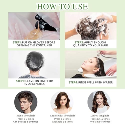 SHIHUANUO Black Hair Dye Shampoo 3 in 1 Cherry Brown Herbal & Ammonia-Free 520ml for Gray Hair Coverage