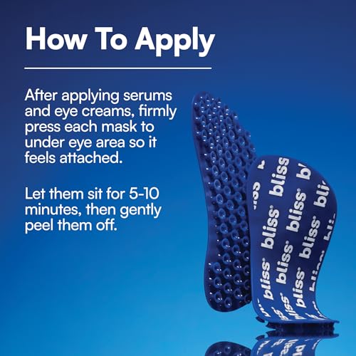 Bliss Pro Supercharged Eye Masks - Reusable Silicone Under Eye Patches for De-Puffing