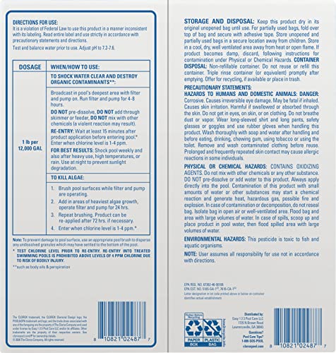 Clorox Pool Shock XTRABLUE Plus 6-Pack - Fast Dissolving