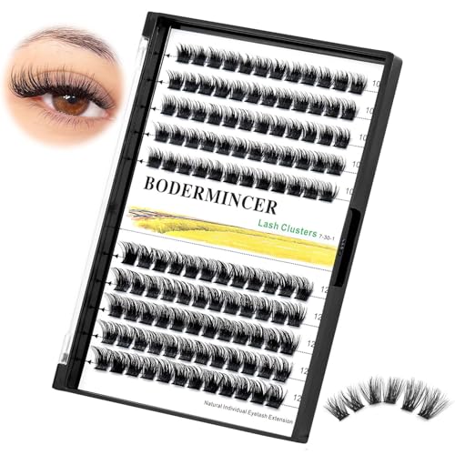 Bodermincer 120 Cluster Lashes 10-12mm Mixed D Curl Extensions
