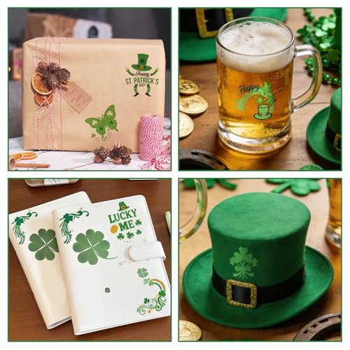 28 PCS St Patrick's Day Glitter Face Tattoos Kit