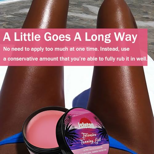isletan intensive tanning gel peach, tanning gel for outdoor sun, 200g