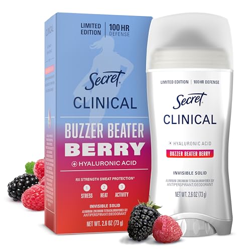Secret Clinical Strength Antiperspirant Deodorant Women 100HR Invisible Solid