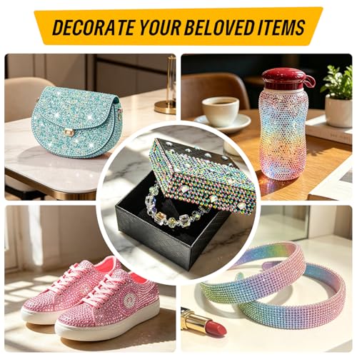 Velmoritha 33,000 Pcs Rhinestone Bedazzling Kit with Tools
